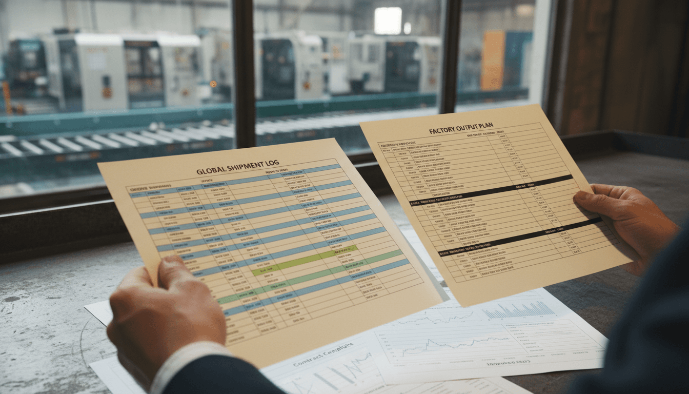 Supply chain agreement documentation and logistics planning